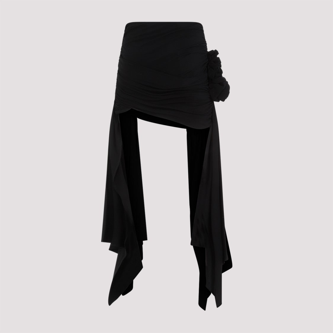 Magda Butrym Black Viscose Mini Skirt