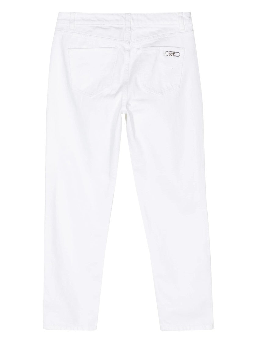 Michael Kors Straight Jeans With Side Slits And Design