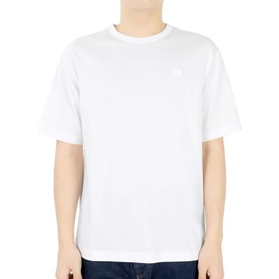 Acne Studios Relaxed Fit White Short-Sleeved T-Shirt With Minimalist Design