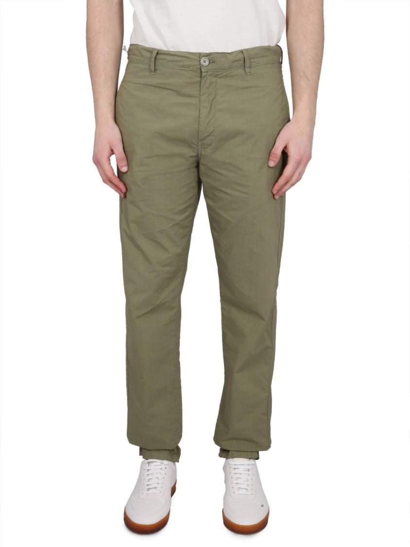Aspesi Classic Fit Green Chino Pants