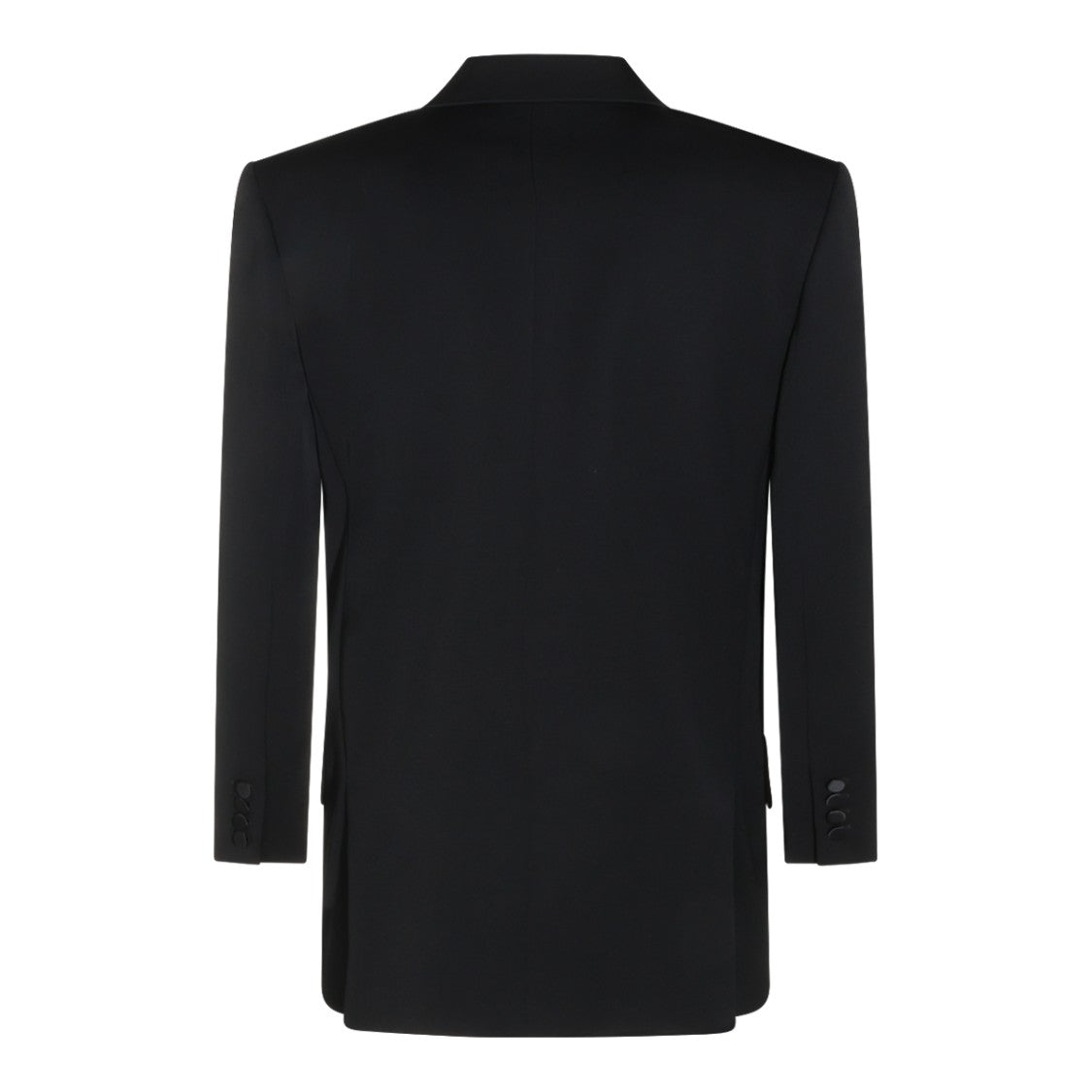 Saint Laurent Black Oversized Tuxedo Wool Blazer