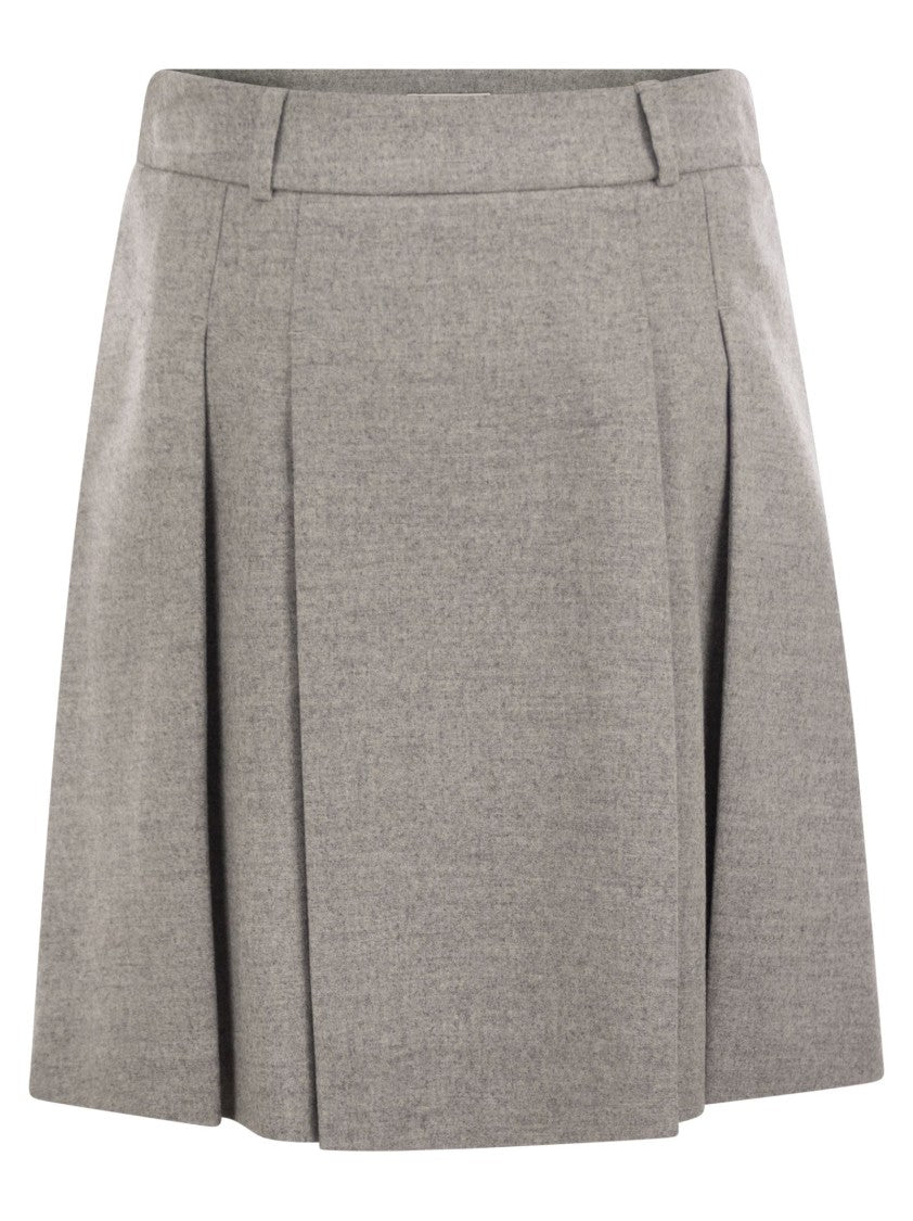 Peserico Short Skirt In Wool And Viscose