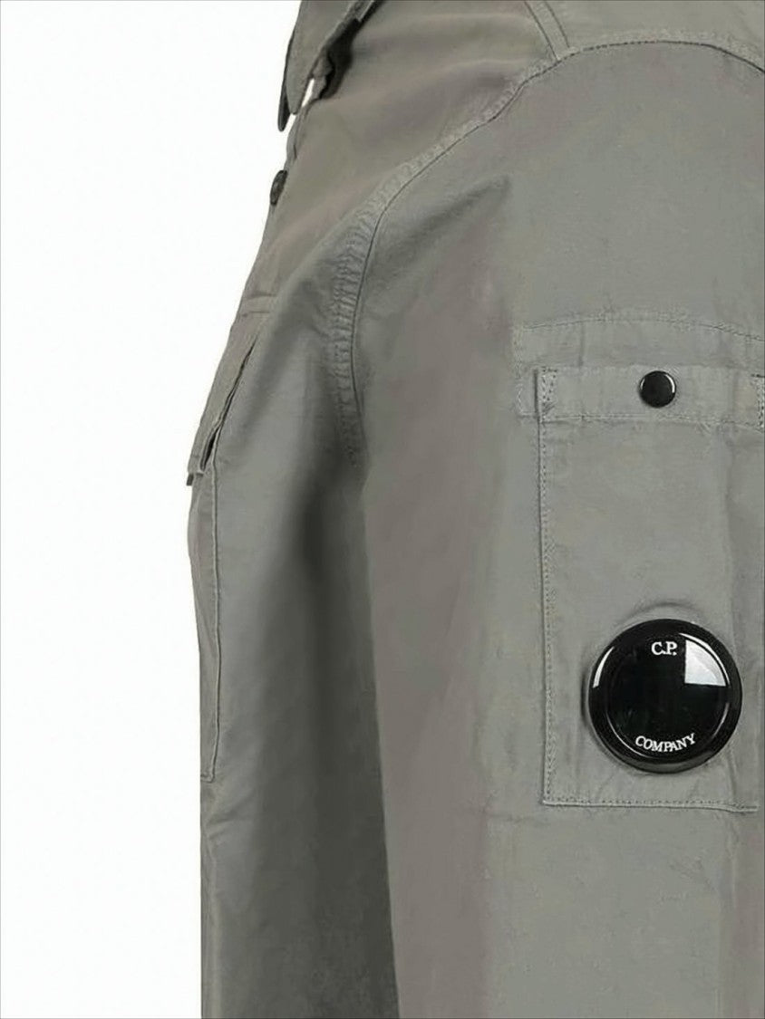 C.P. Company Structured Collar Long-Sleeve Shirt With Utility Pockets