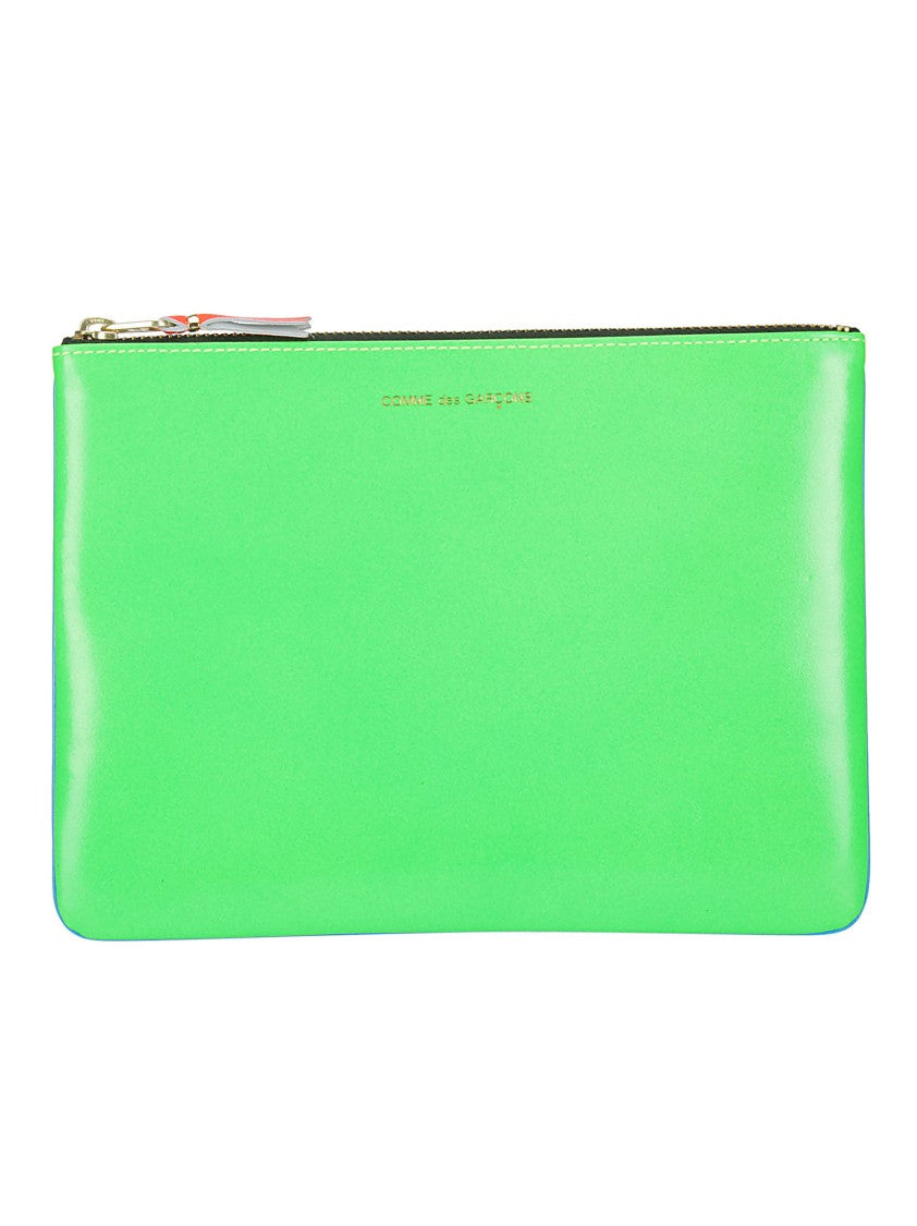 Comme Des Garçons Color-Block Leather Wallet