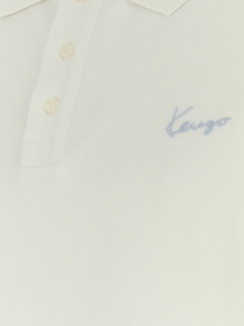 Kenzo Signature Embroidered Slim Polo Shirt