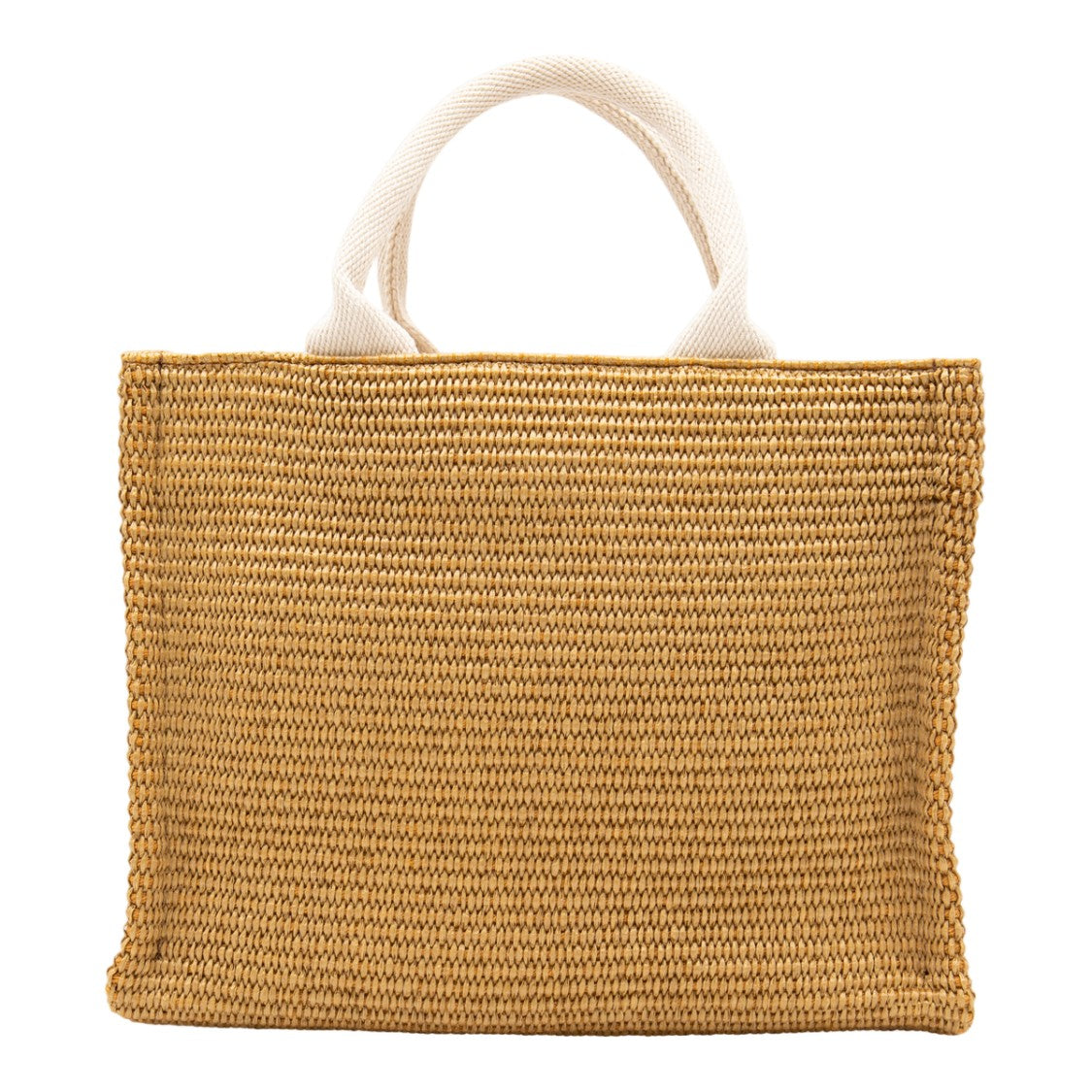 Marni Rectangular Woven Tote Bag With Natural Texture