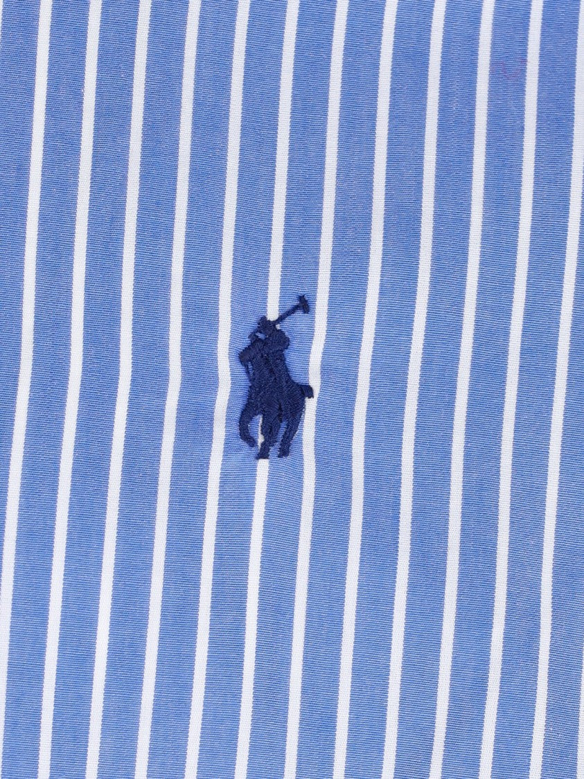 Polo Ralph Lauren Blue Vertical Striped Long-Sleeve Shirt
