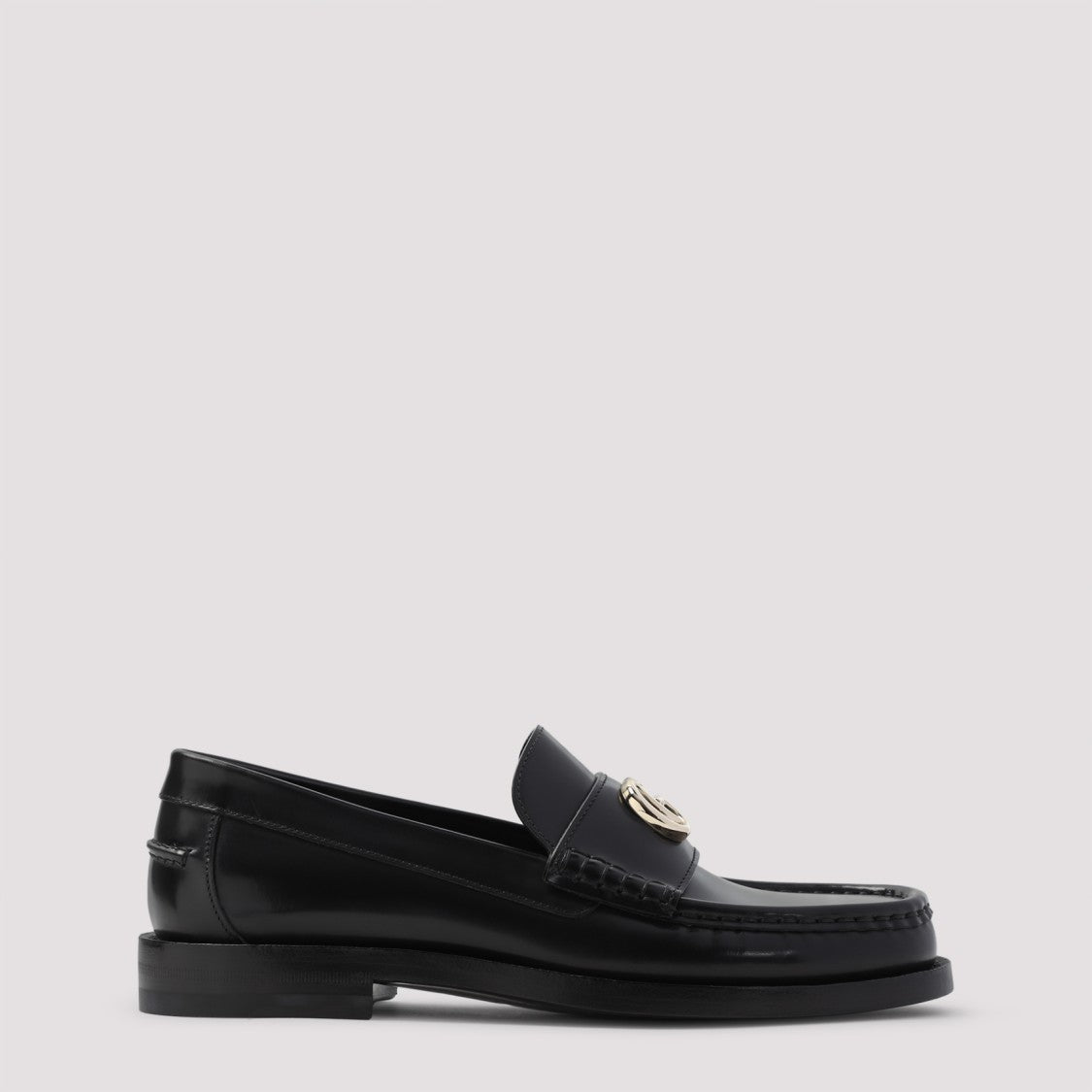 Gucci Polished Leather Gucci Loafers