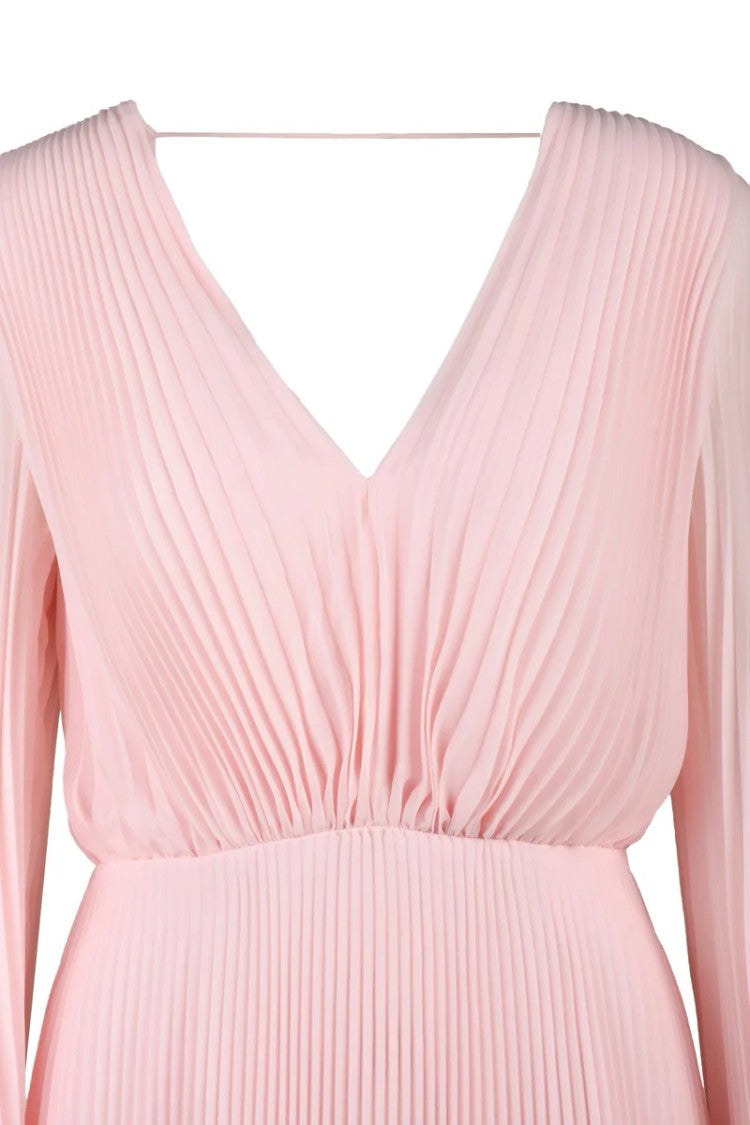 Max Mara Pleated Short Dress - Pink
