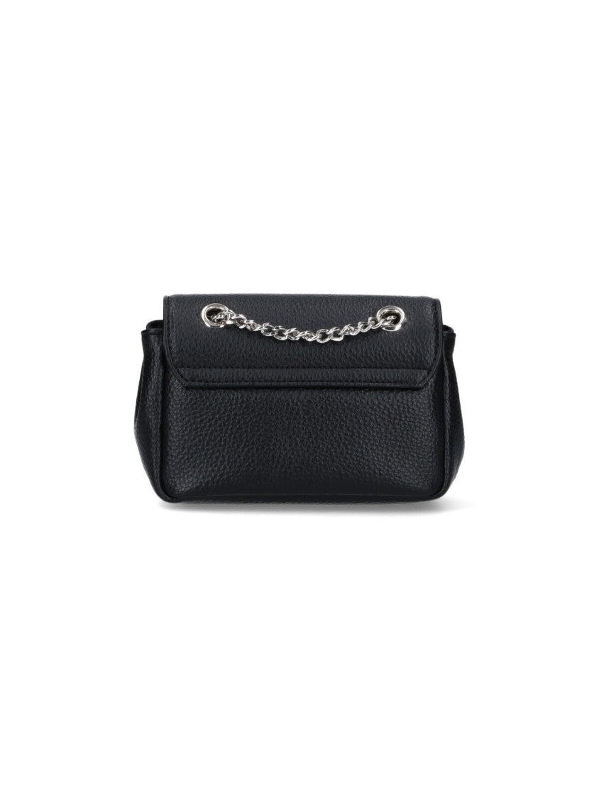 Vivienne Westwood Compact Black Wallet With Design And Smooth Finish