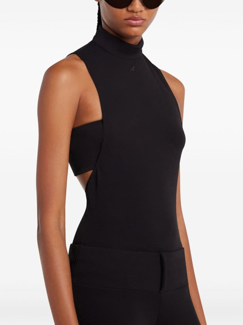 Courrèges Sleeveless Mock Neck Top