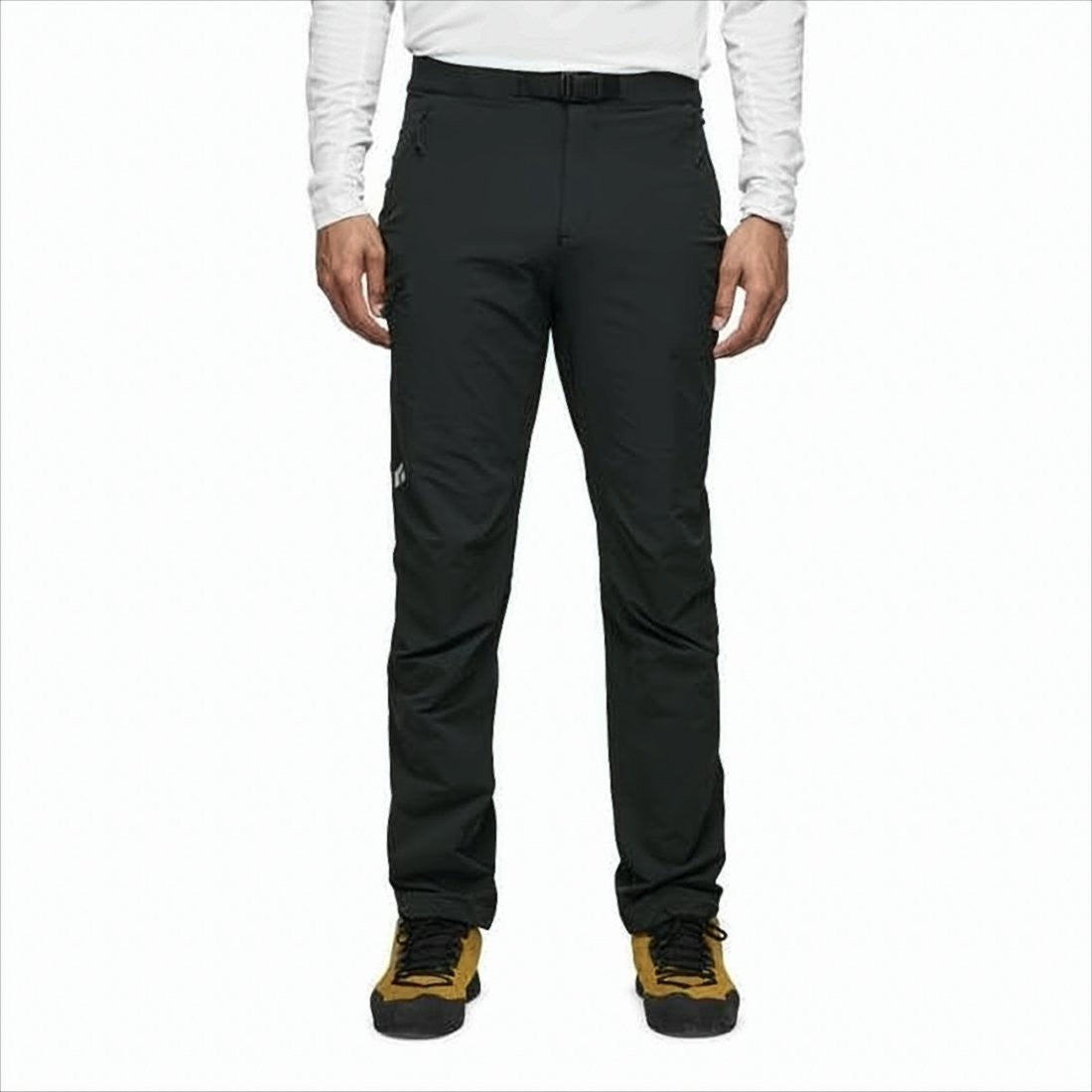 Black Diamond Straight Black Pants With Streamlined Silhouette