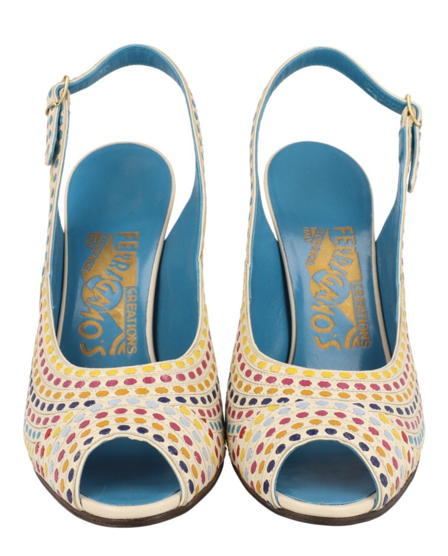 Ferragamo Margareth Archive Limited Edition Slingback Heels