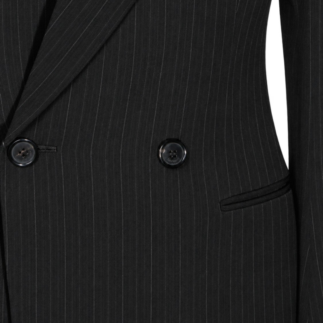 Saint Laurent Tailored Double-Breasted Pinstripe Blazer