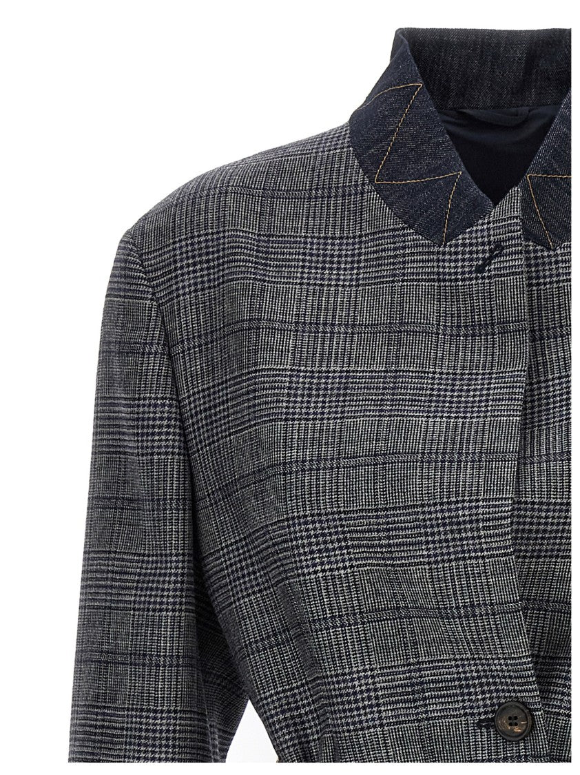 Brunello Cucinelli Monile Houndstooth Blazer