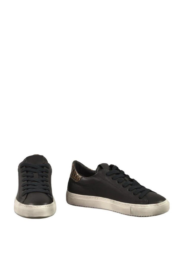 Nevver Black/Brown Leather Sneakers