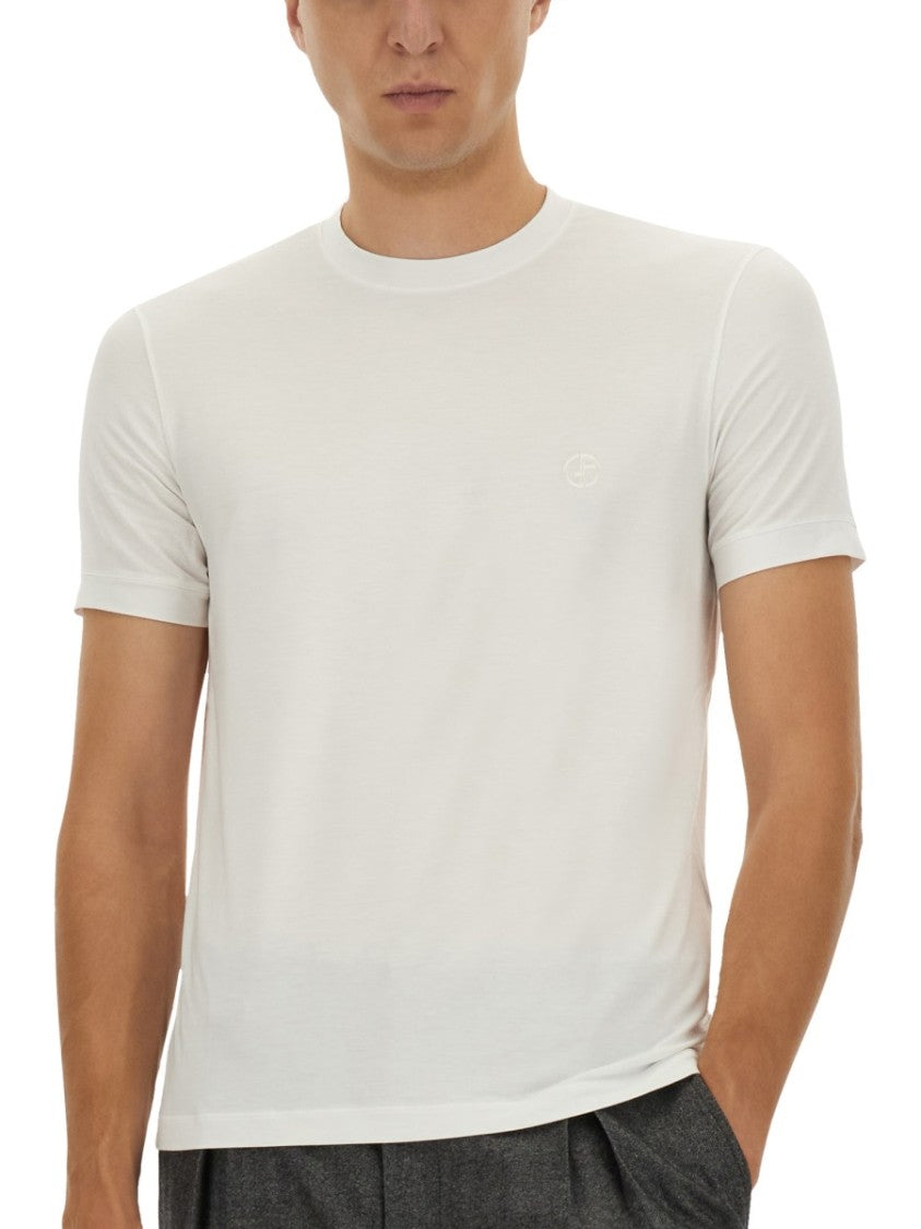 Giorgio Armani Classic Round Neck Short-Sleeved Giorgio Armani Shirt
