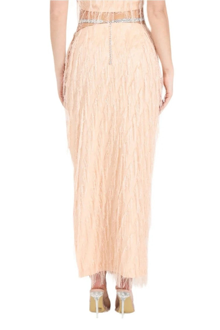 Simona Corsellini Long Skirt Side Slit - Multicolor