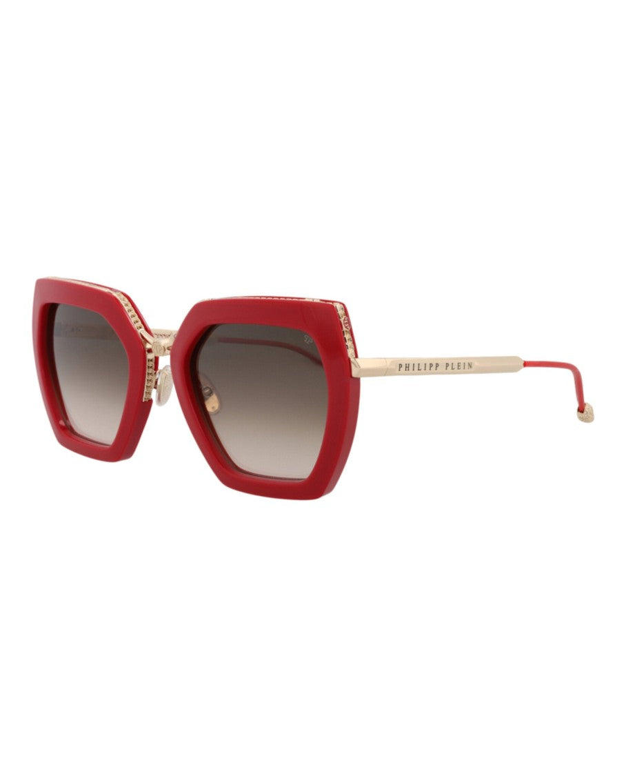 Philipp Plein Cat Eye-Frame Metal Sunglasses