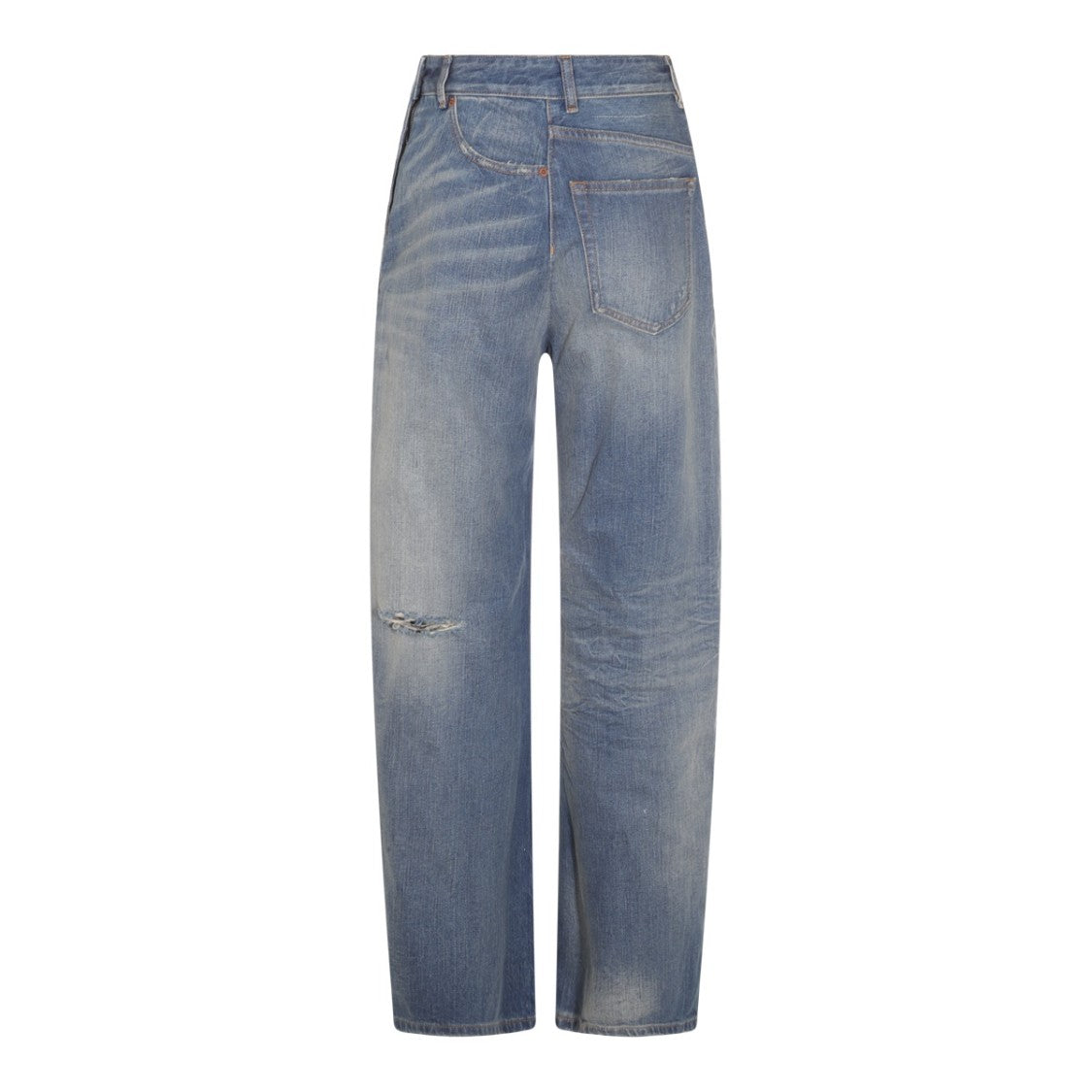 Mm6 By Maison Margiela Denim Blue Cotton Jeans