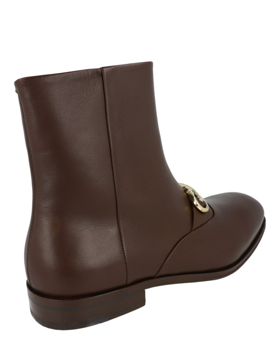 Ferragamo Geremia Gancini Ankle Boots