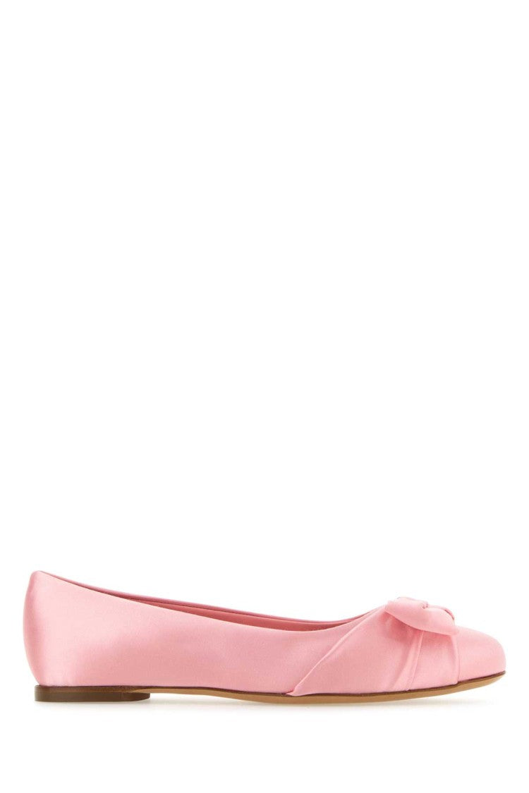 Salvatore Ferragamo Pink Satin Varina Ballerinas