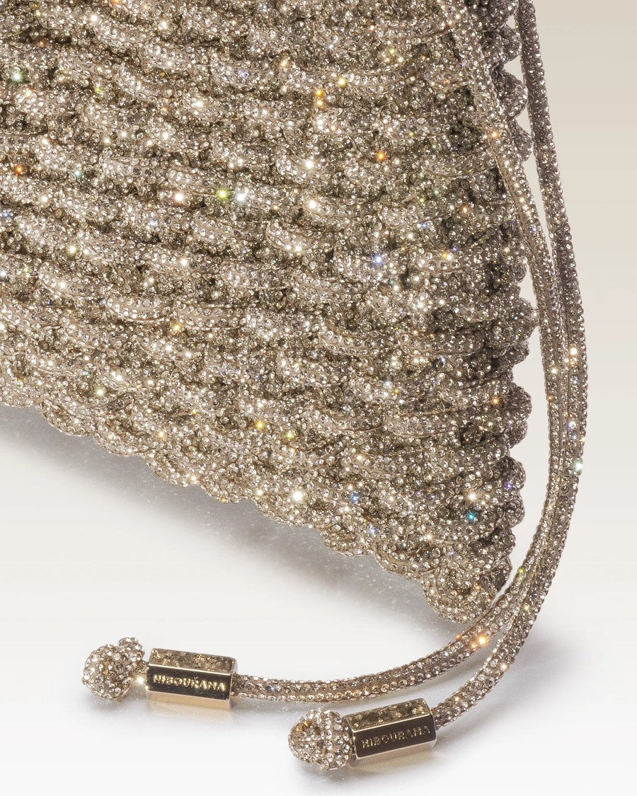 Hibourama Golden Shadows Penelope Handcrafted Crystal Bag