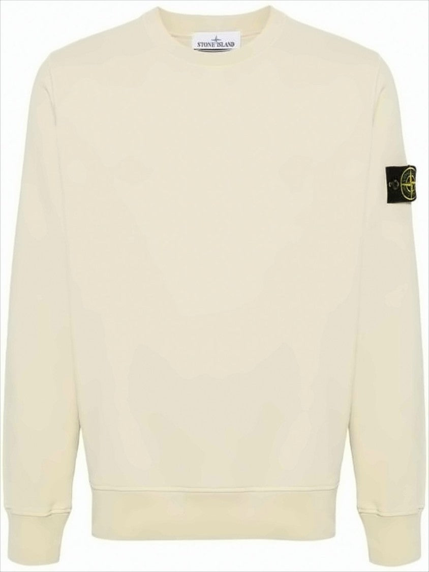 Stone Island Crewneck Sweatshirt With Compass Logo Patch