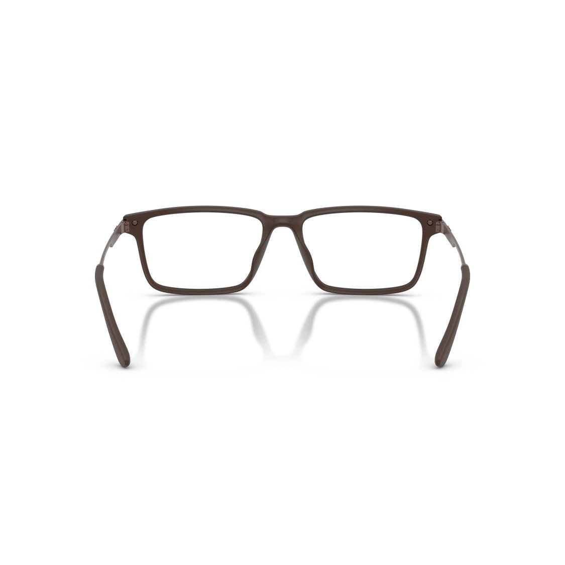 Emporio Armani 0Ea3268u Rectangular Matte Finish Eyeglasses With Curved Temples