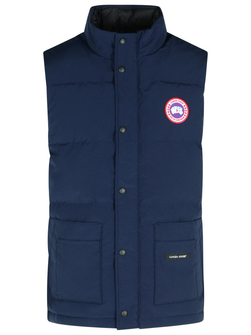 Canada Goose Freestyle' Blue Cotton Blend Vest