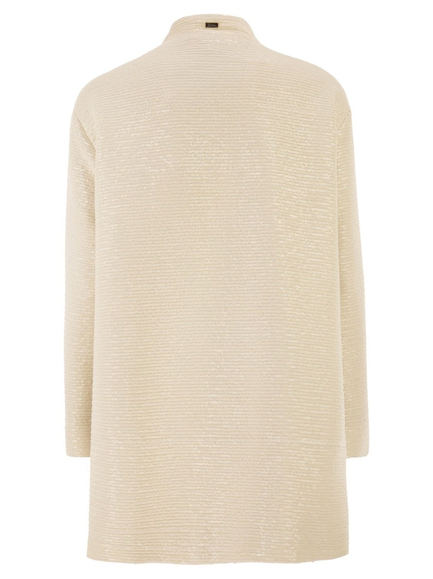 Herno Overcoat With All-Over Sequins