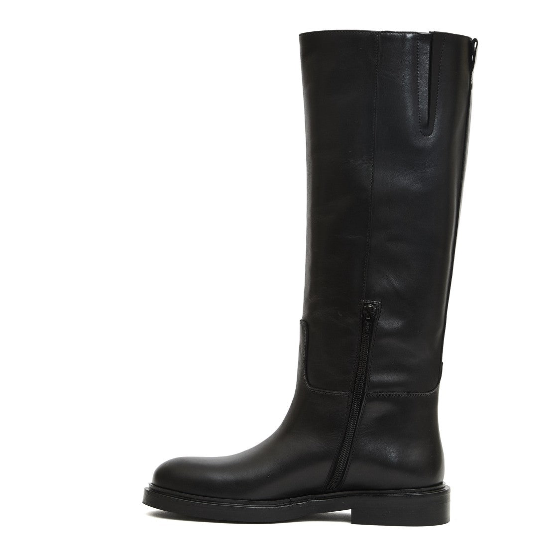 Poeve Black Leather Knight Boots