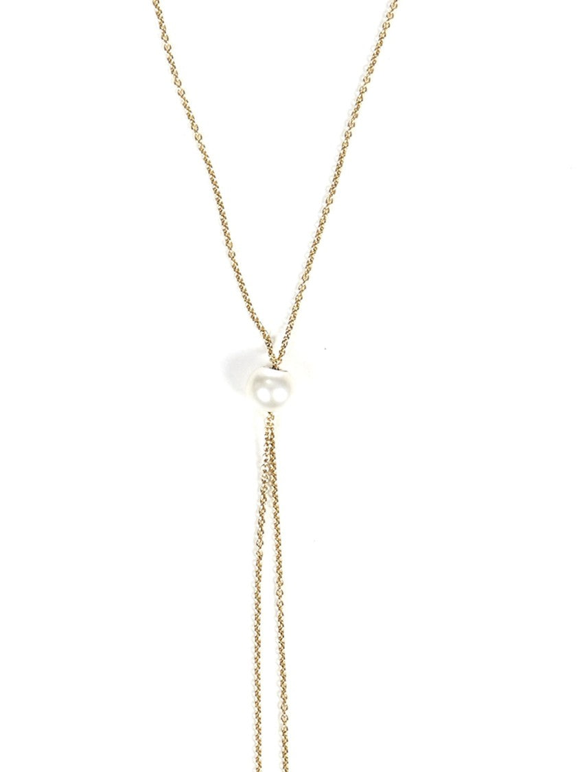 D.Delettrez Lariat Design 18Kt Gold Necklace