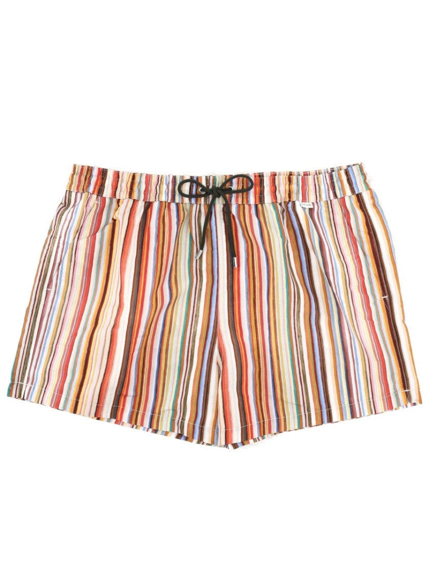 Paul Smith Painted Signature Stripe Recycled Polyester Swim Shorts