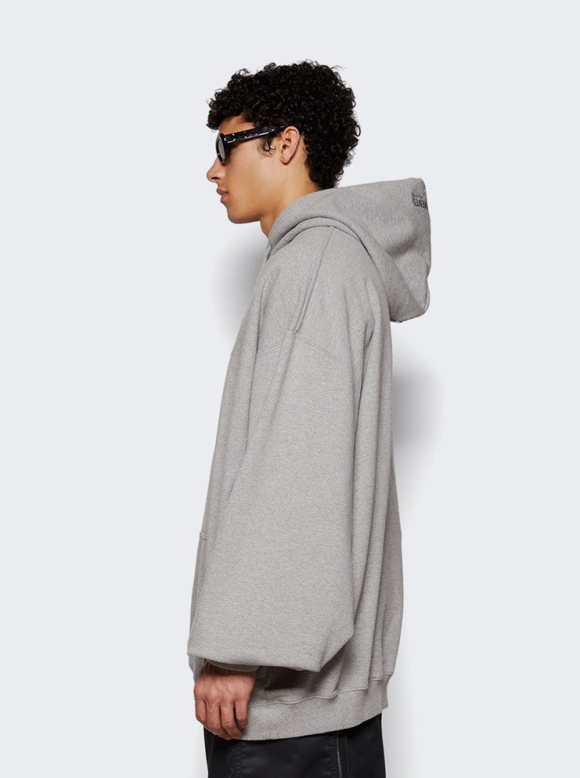 Vetements I'm Retired Oversized Hoodie Grey Melange