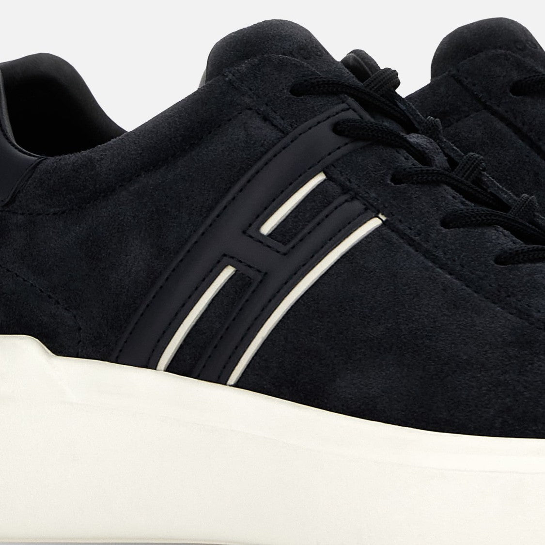 Hogan Lace-Up Sneakers With Suede Upper