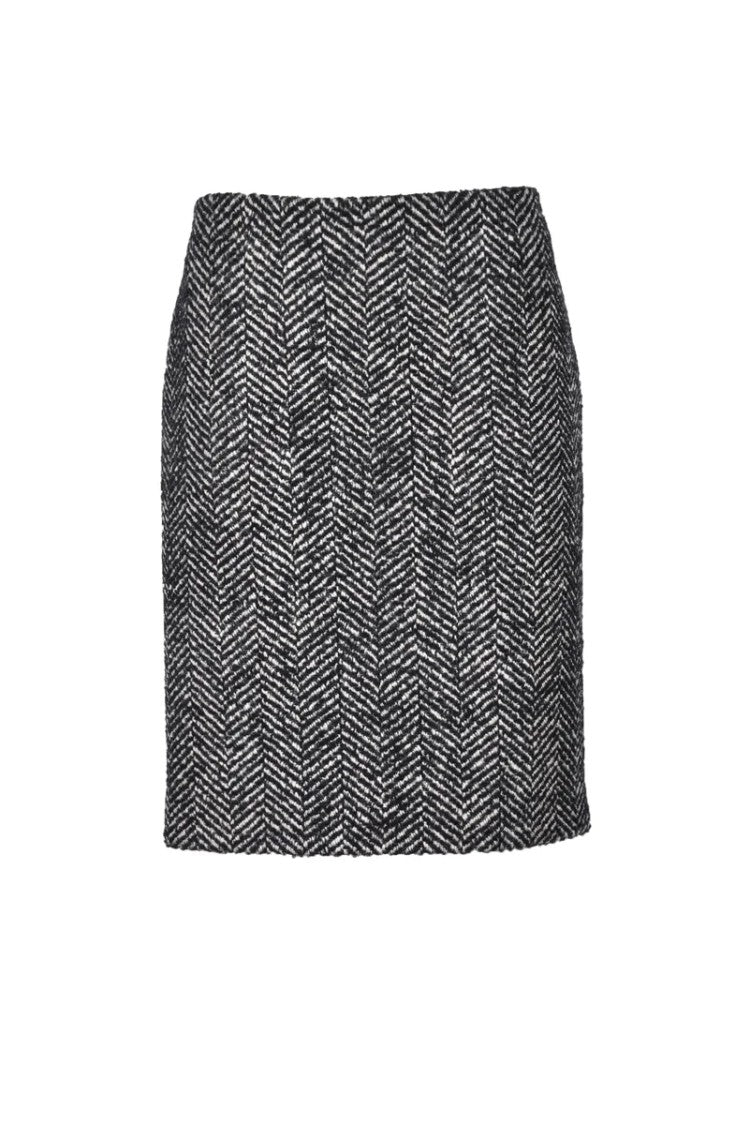 Miu Miu Wool Skirt - Black/White