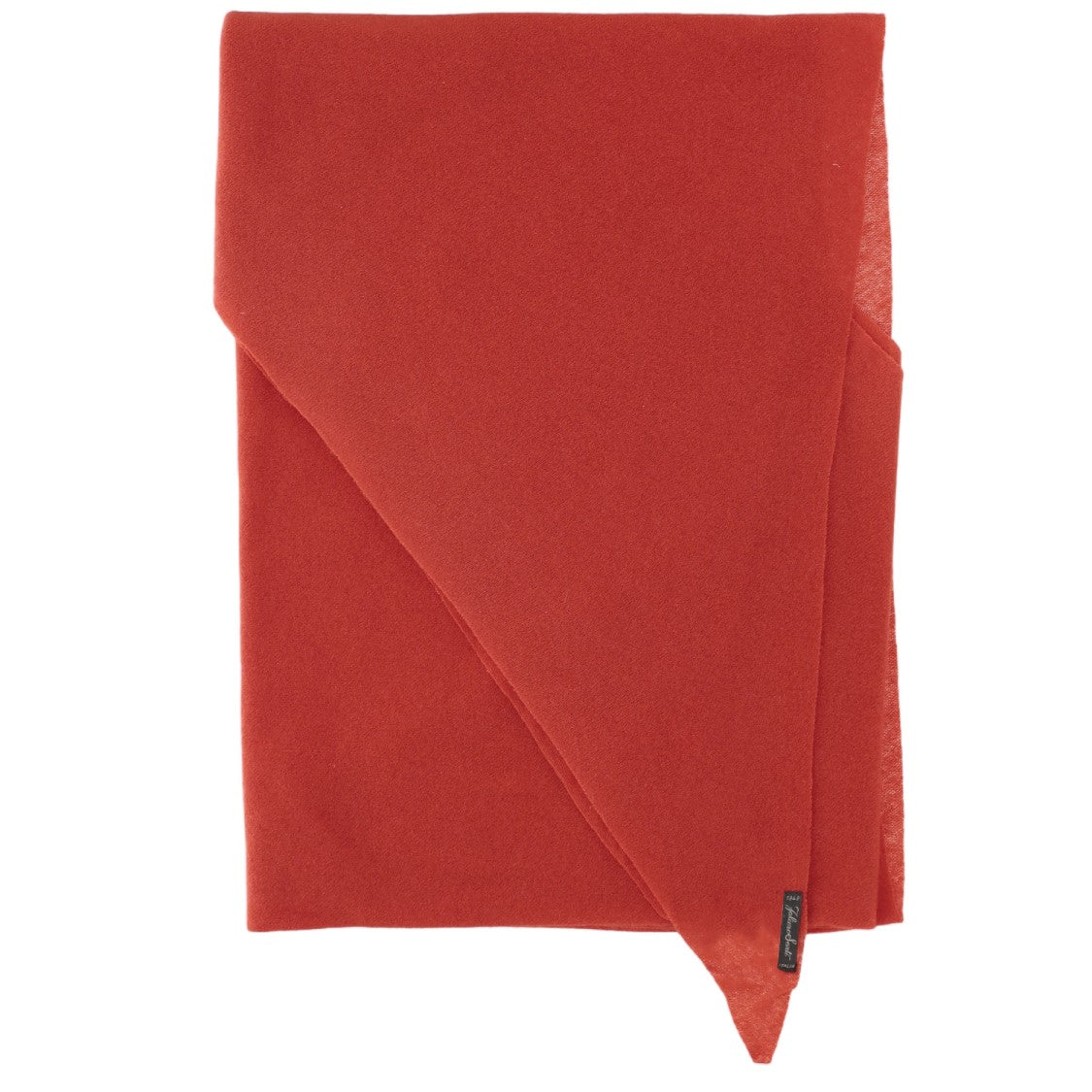 Faliero Sarti Red Adeli Triangular Cashmere Scarf
