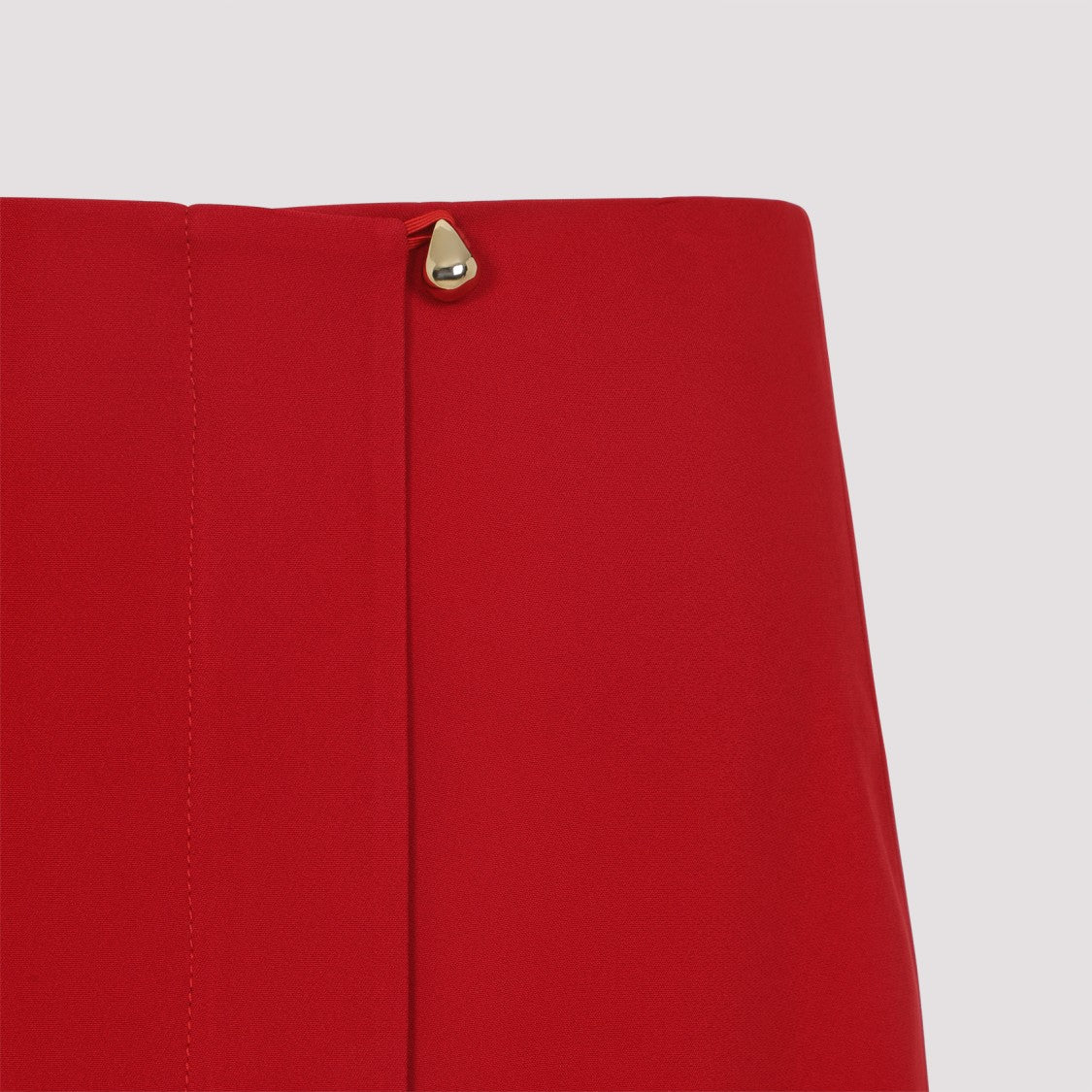 Carven Red Tailored Skirt With Subtle Back Slit