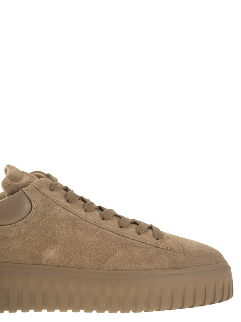 Hogan H-Stripes Suede Trainers