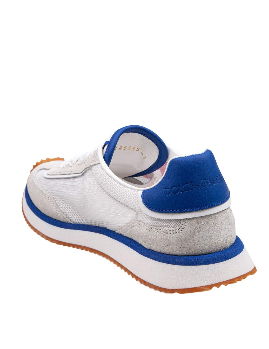 Dolce & Gabbana White-Red Color Cushion Sneakers