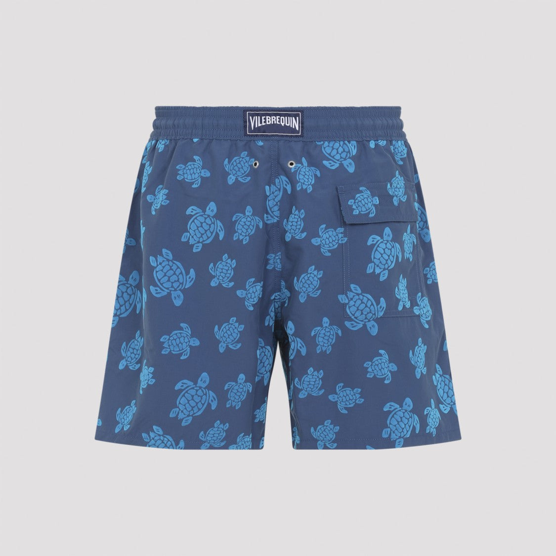 Vilebrequin Sea Turtle-Pattern Swim Shorts With Adjustable Waist