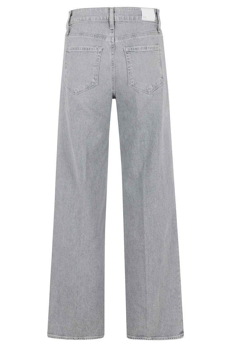 Paige Gray Anessa 31 High-Waist Cotton Wide-Leg Pants