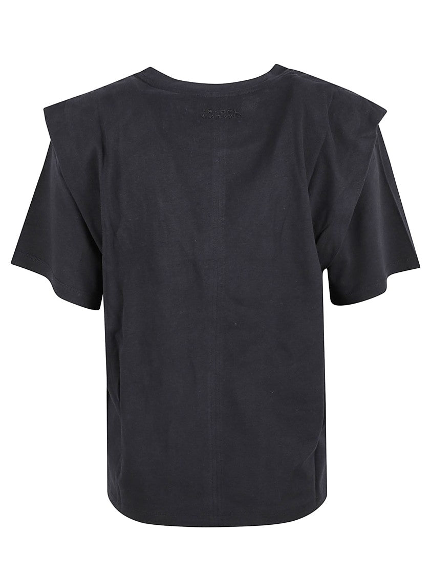 Isabel Marant Cotton T-Shirt With Shoulder Pads