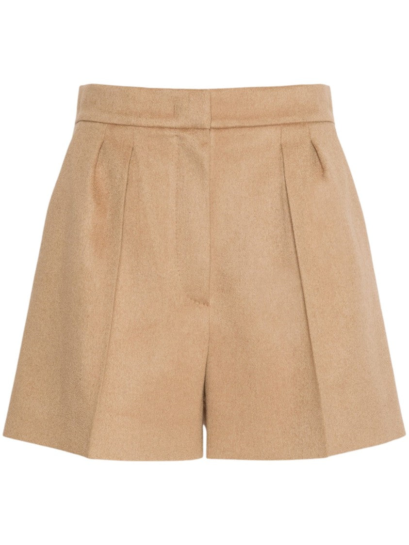 Max Mara Tailored High-Waisted Shorts With Front Pleats And Sophisticated Finish