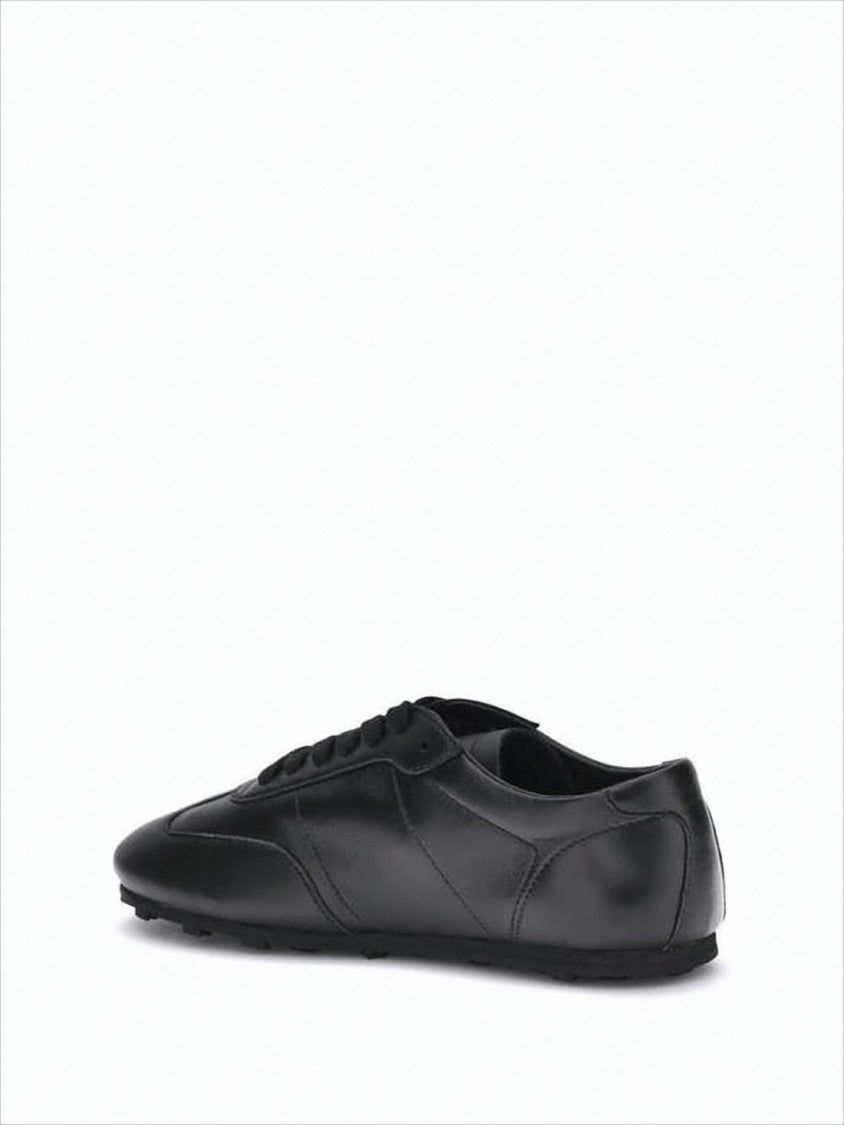 Marni Minimalist Black Nappa Leather Sneakers