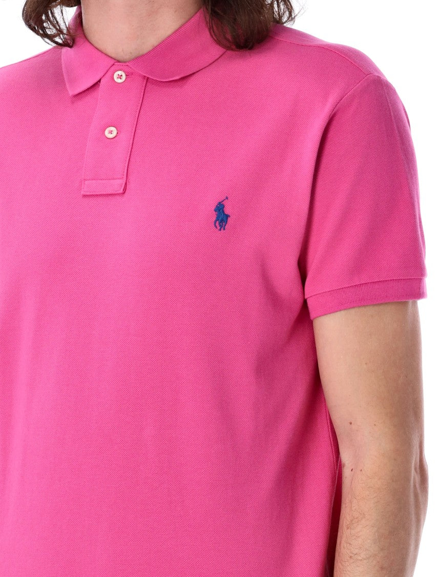 Polo Ralph Lauren Rib-Knit Cotton Polo Shirt With Signature Pony