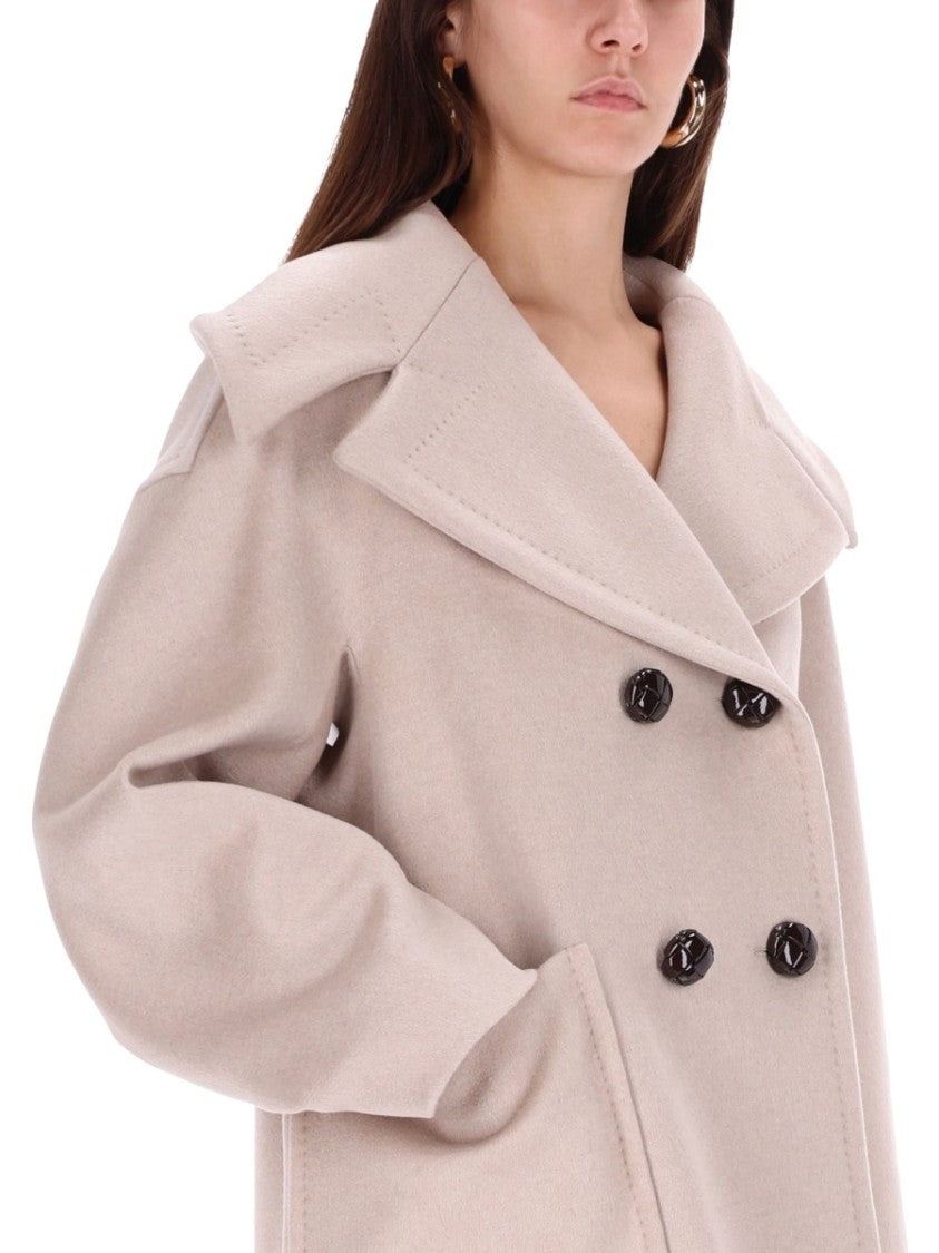 Max Mara Mario Wide Lapel Double-Breasted Cashmere Coat