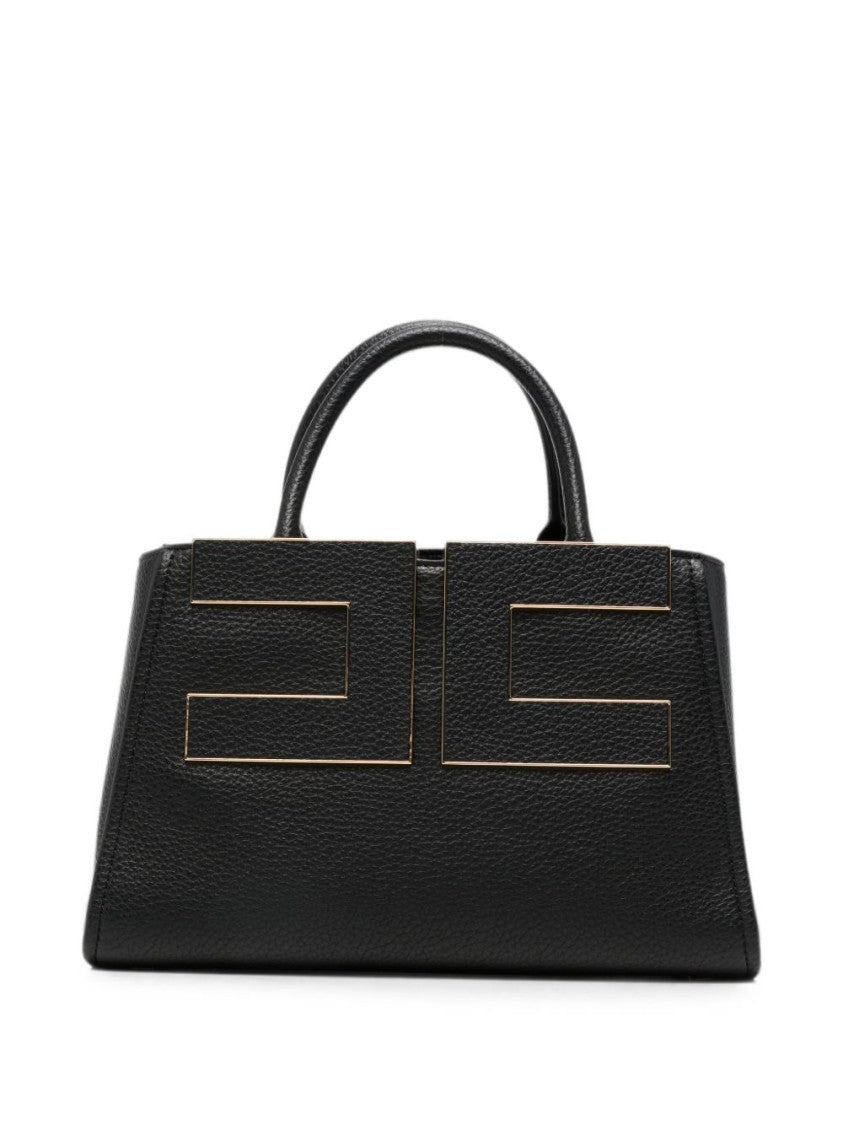 Elisabetta Franchi Trapezoidal Structured Geometric Handbag