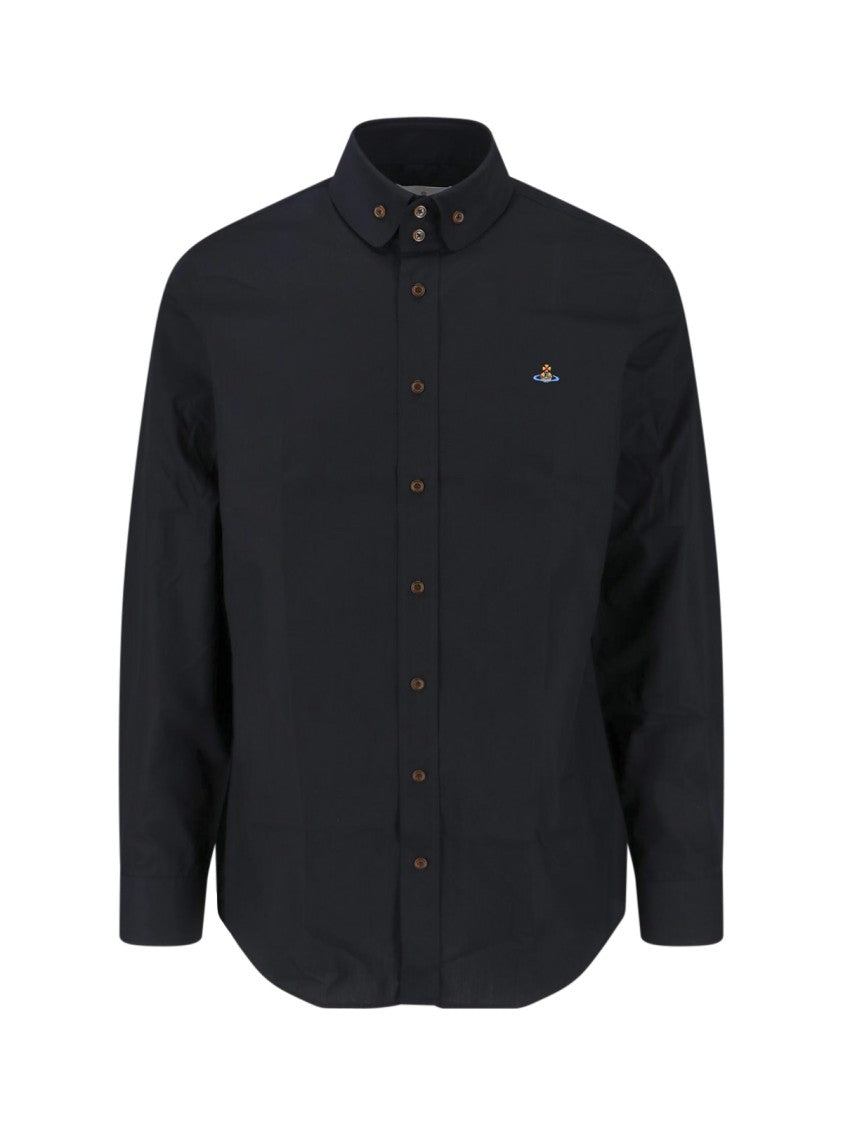Vivienne Westwood Black Two Button Krall Cotton Shirt